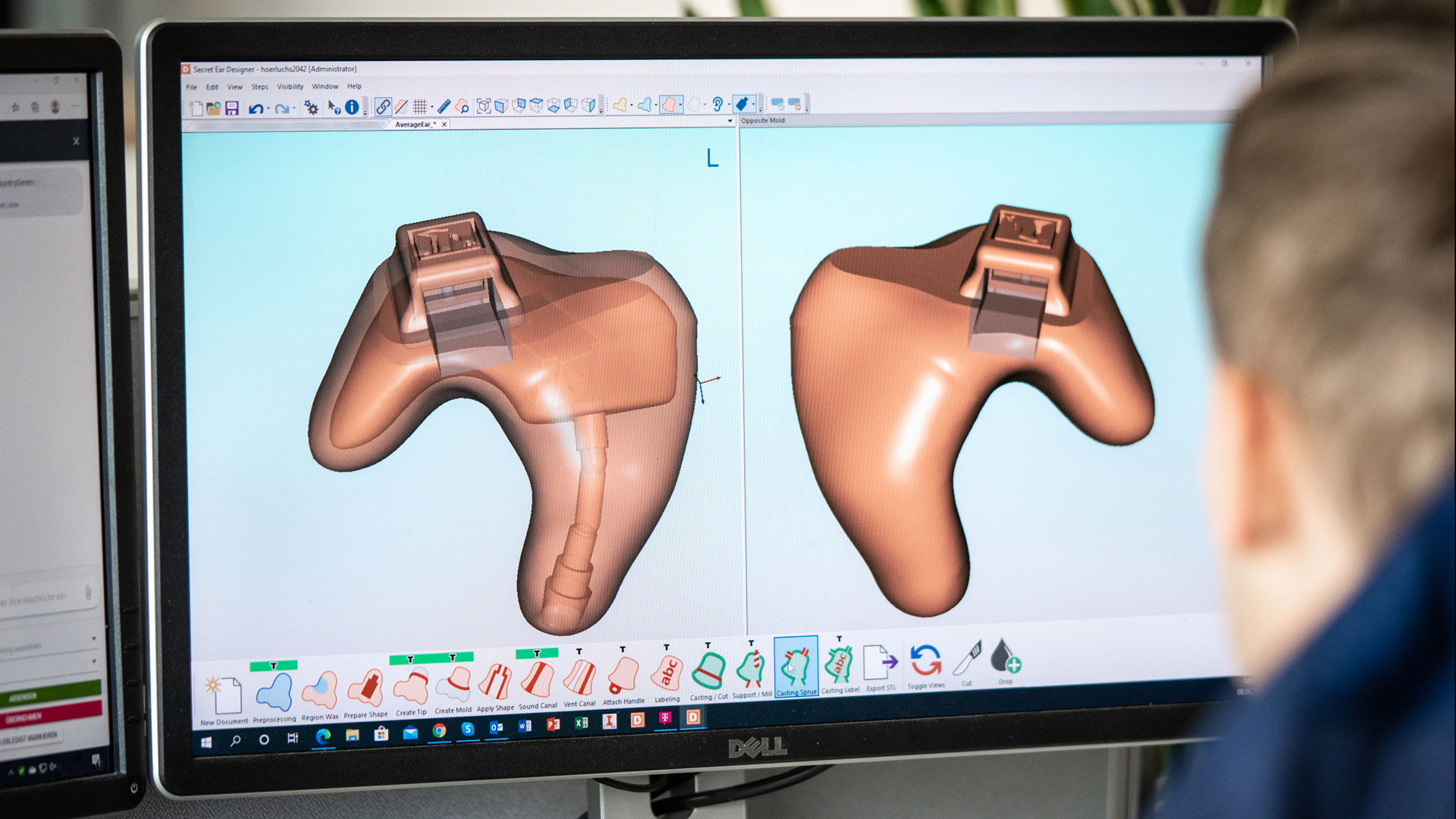 3D Modelling von Custom In-Ears